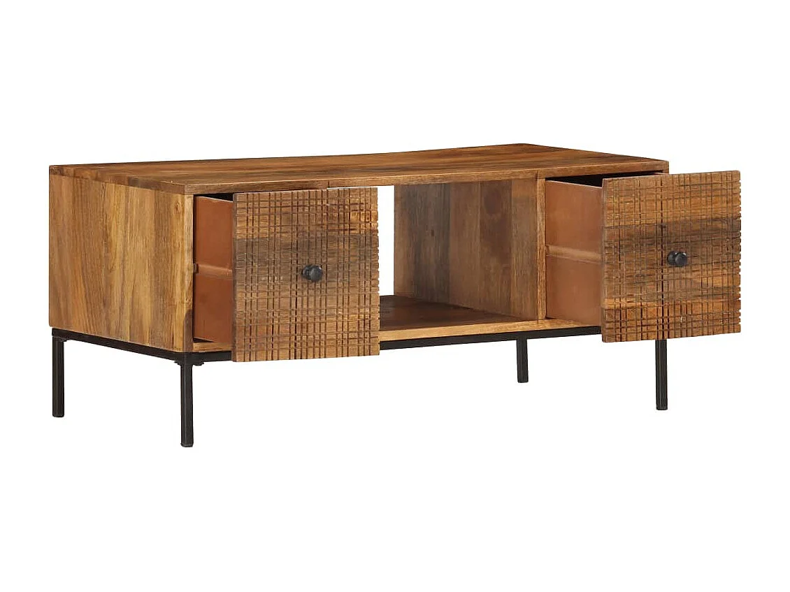 Table basse 90x45x40 cm Bois de manguier massif