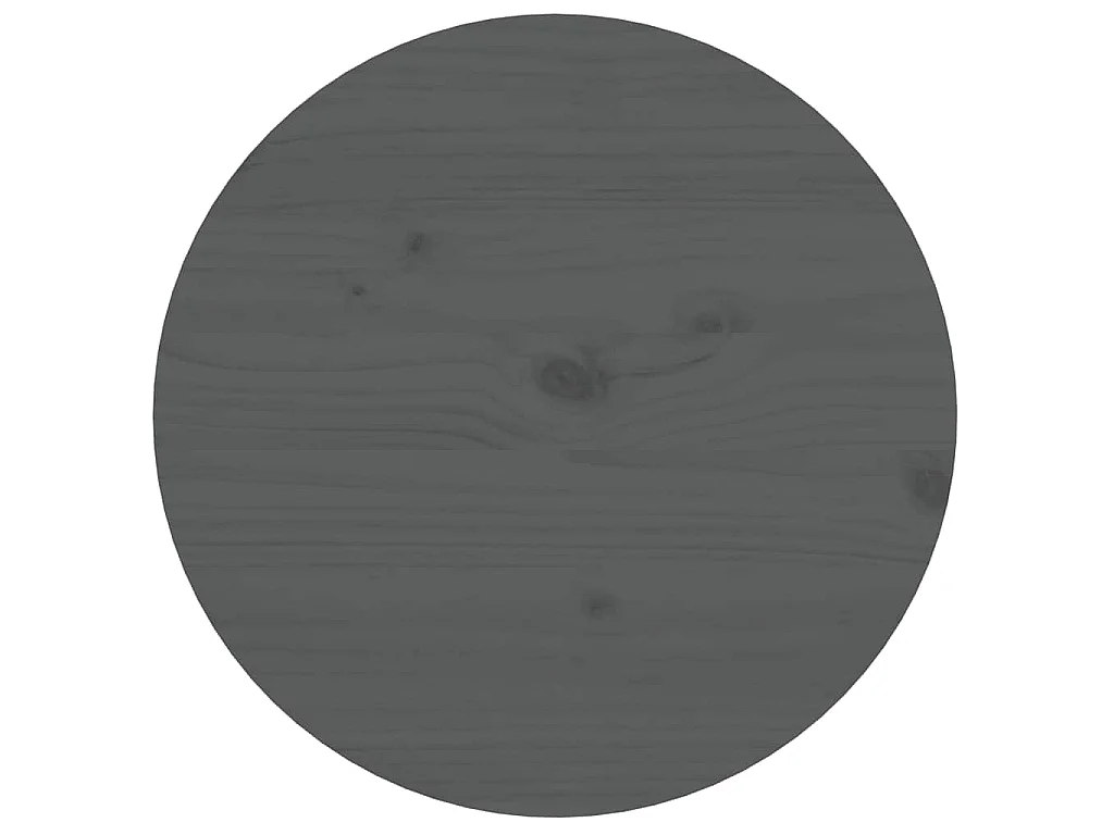 Mesa de centro de madera maciza de pino gris Ø55x60 cm