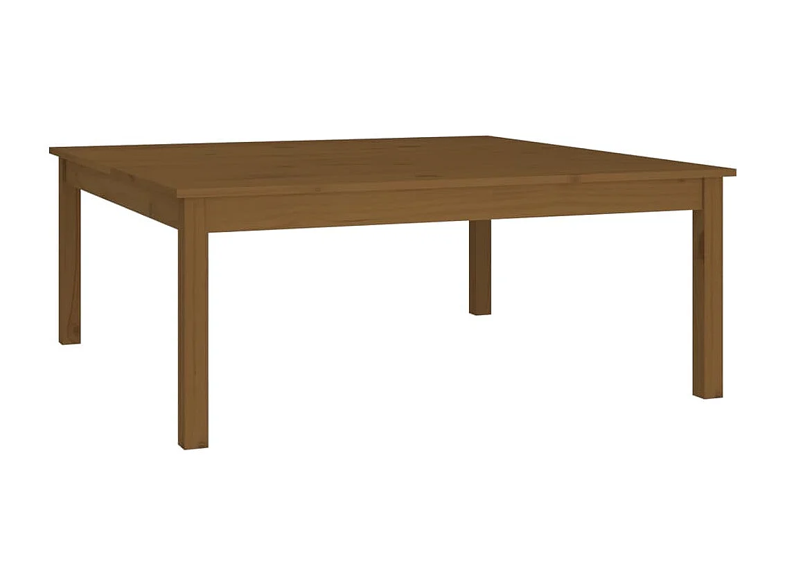 Couchtisch Honigbraun 100x100x40 cm Massivholz Kiefer