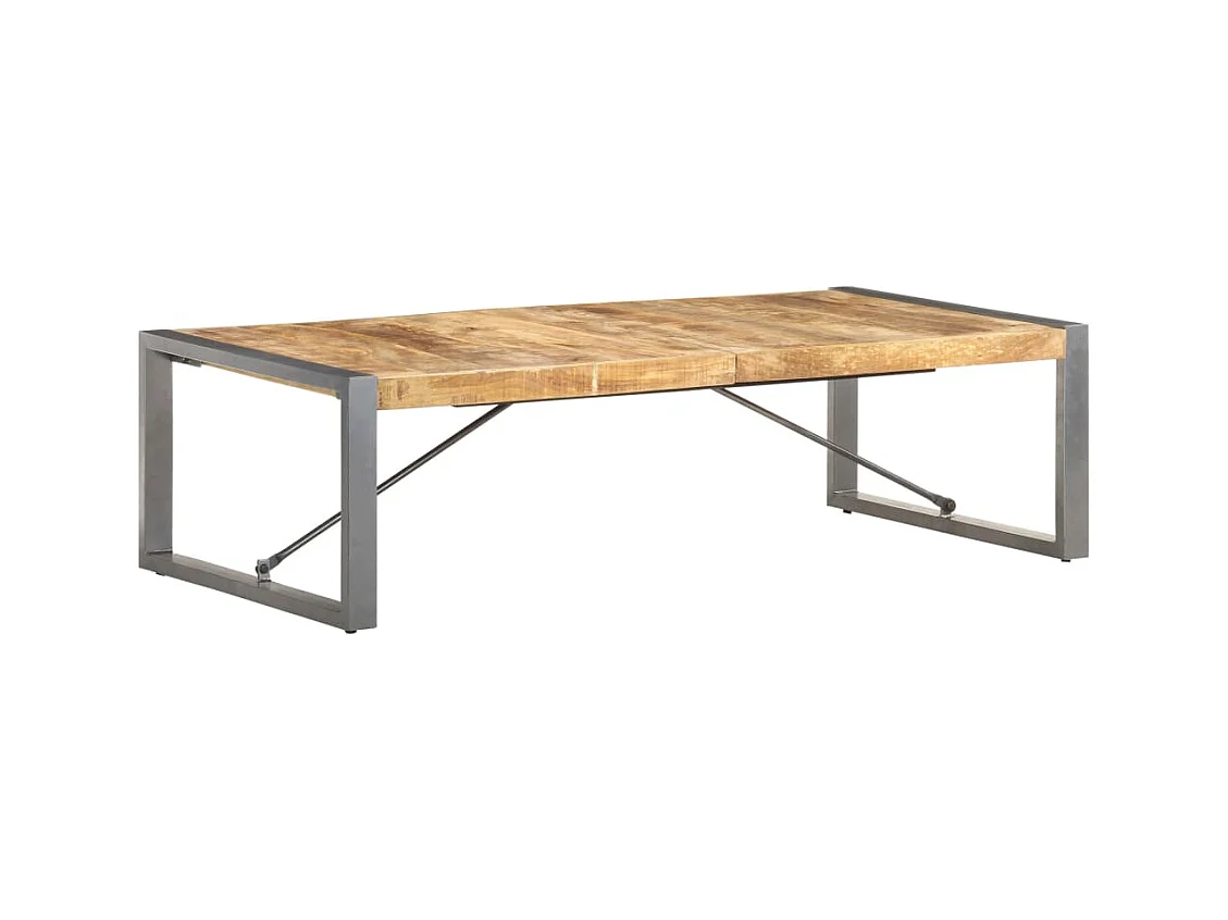 Table basse 140x70x40 cm Bois de manguier brut