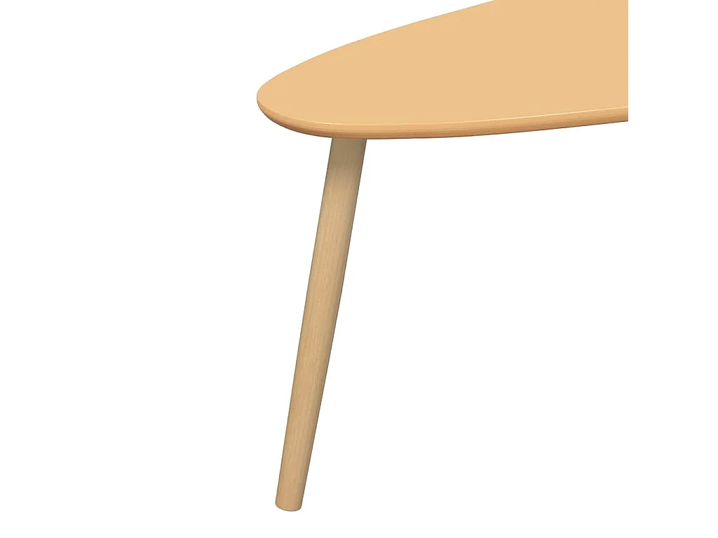 Ensemble de tables basses 2 pcs Bois de pin massif Marron