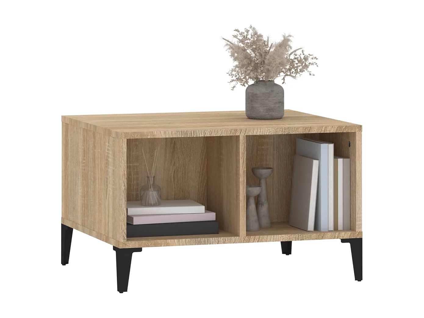 Mesa de centro 60x50x36,5 cm derivados madeira carvalho sonoma