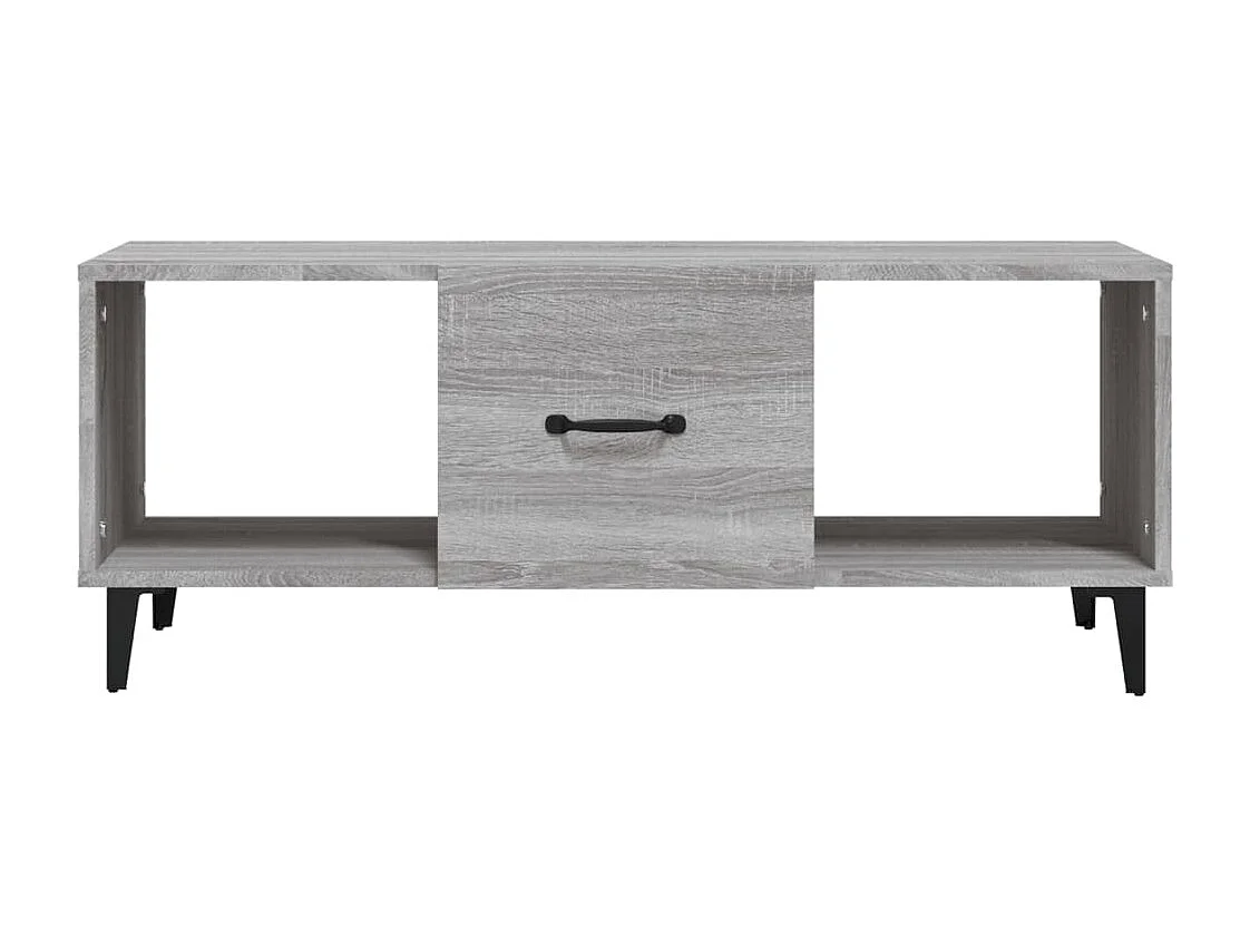 Table basse sonoma gris 102x50x40 cm bois d'ingénierie