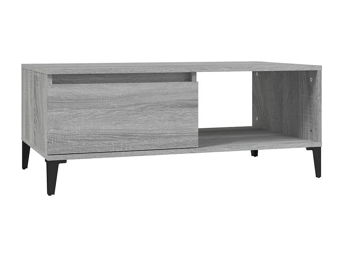 Couchtisch Grau Sonoma 90x50x36,5 cm Holzwerkstoff