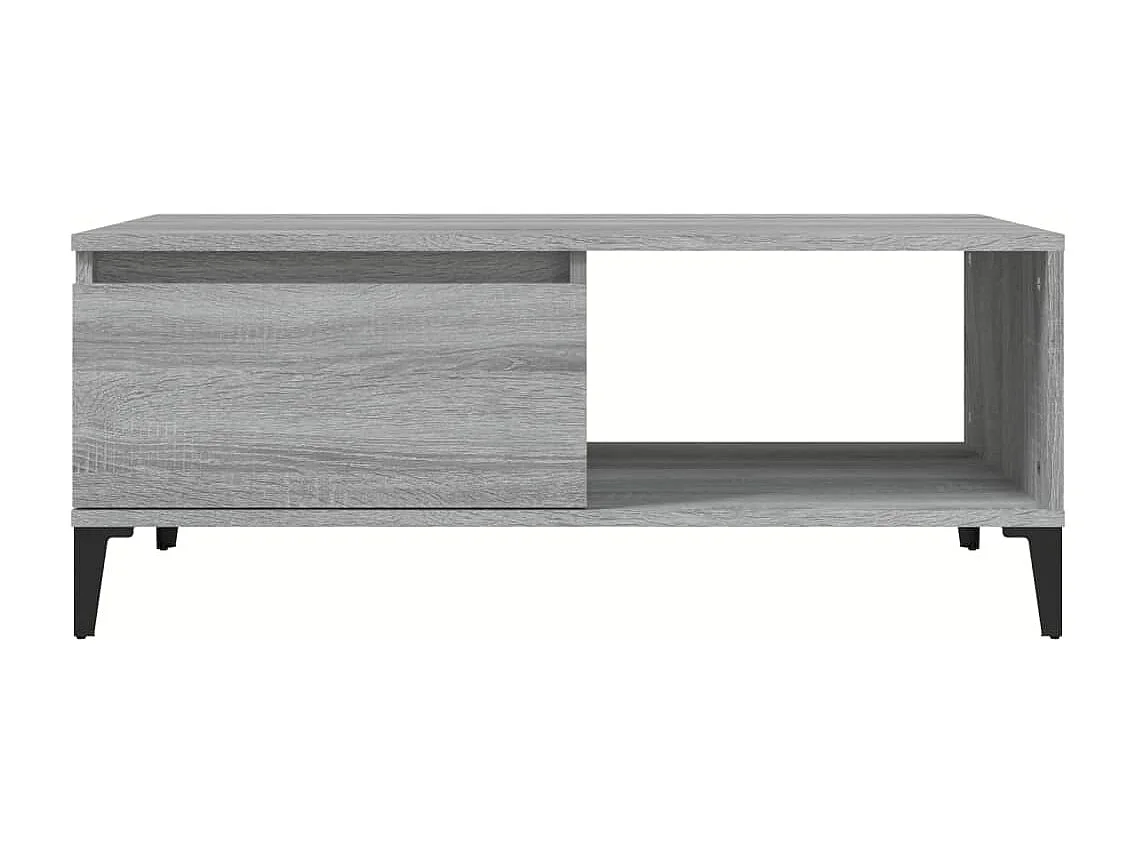 Couchtisch Grau Sonoma 90x50x36,5 cm Holzwerkstoff