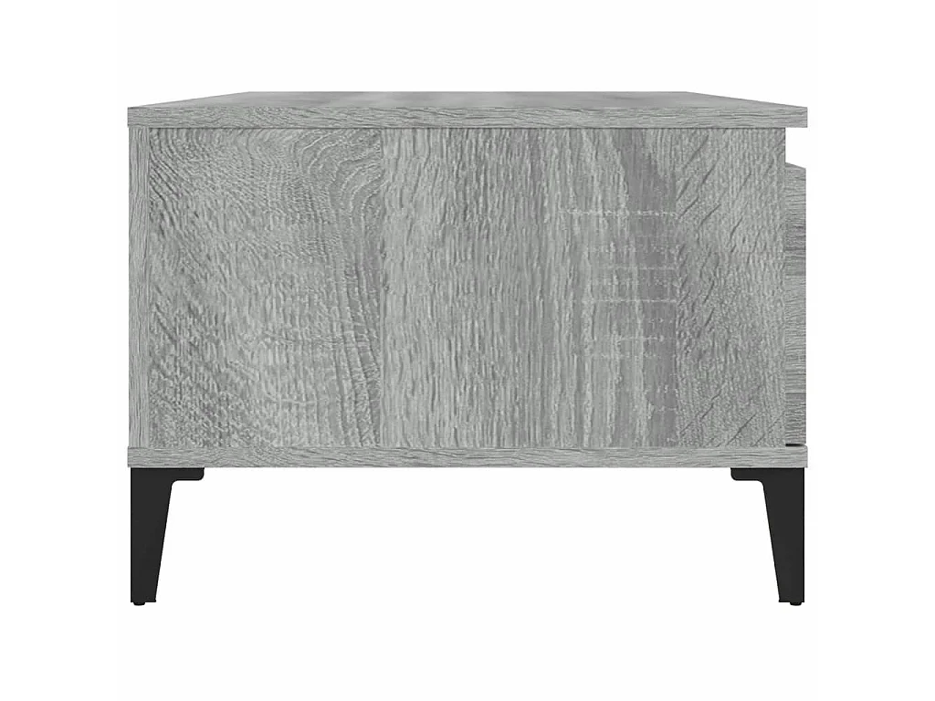 Mesa de centro 90x50x36,5 cm derivados madeira cinzento sonoma