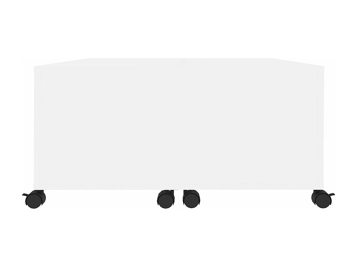 Salontafel 75x75x38 cm bewerkt hout wit