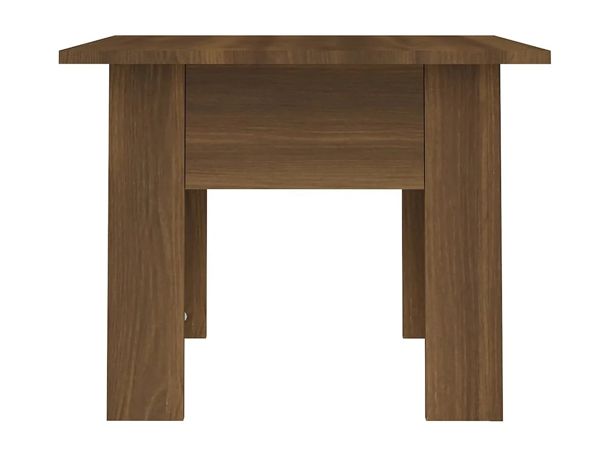 Tavolino da Salotto Rovere Marrone 55x55x42 cm in Truciolato