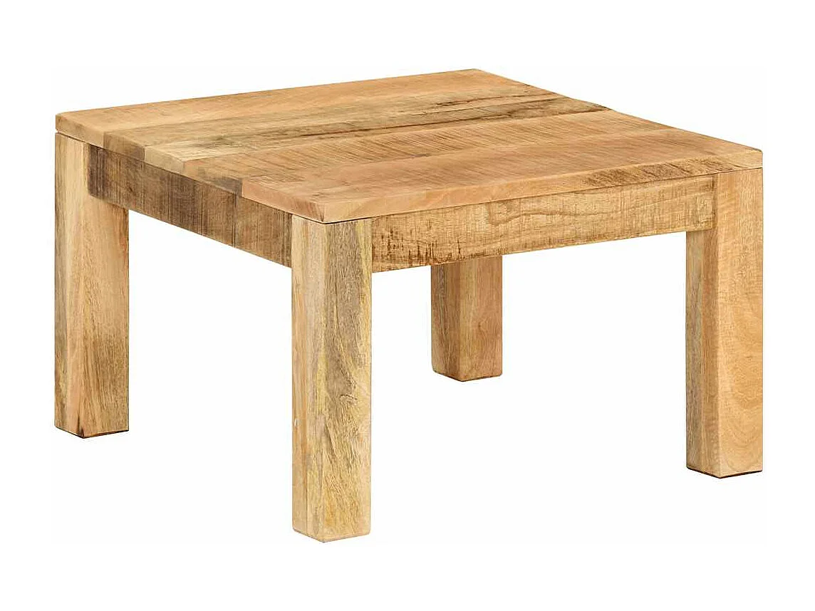 Table basse 55x55x35 cm Bois de manguier massif