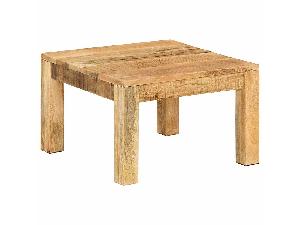 Table basse 55x55x35 cm Bois de manguier massif
