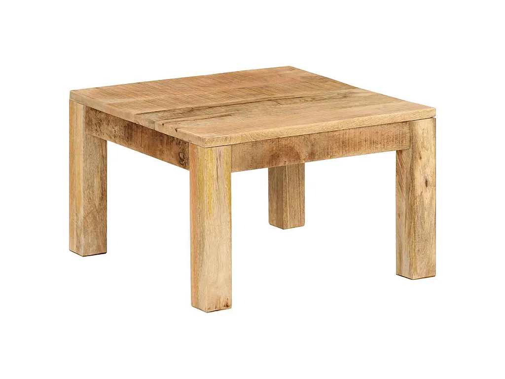 Table basse 55x55x35 cm Bois de manguier massif