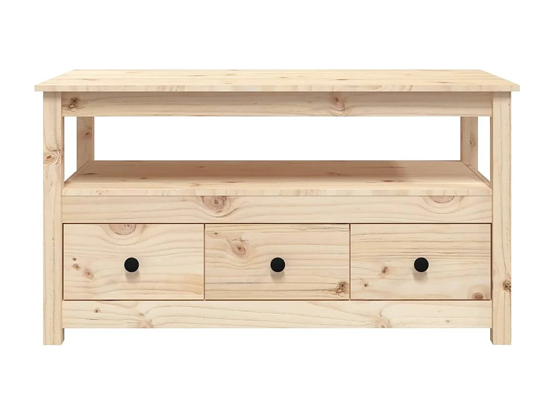 Table basse 102x49x55 cm Bois massif de pin