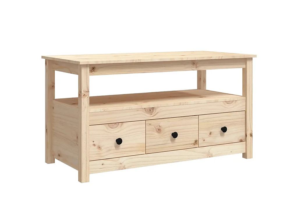 Table basse 102x49x55 cm Bois massif de pin