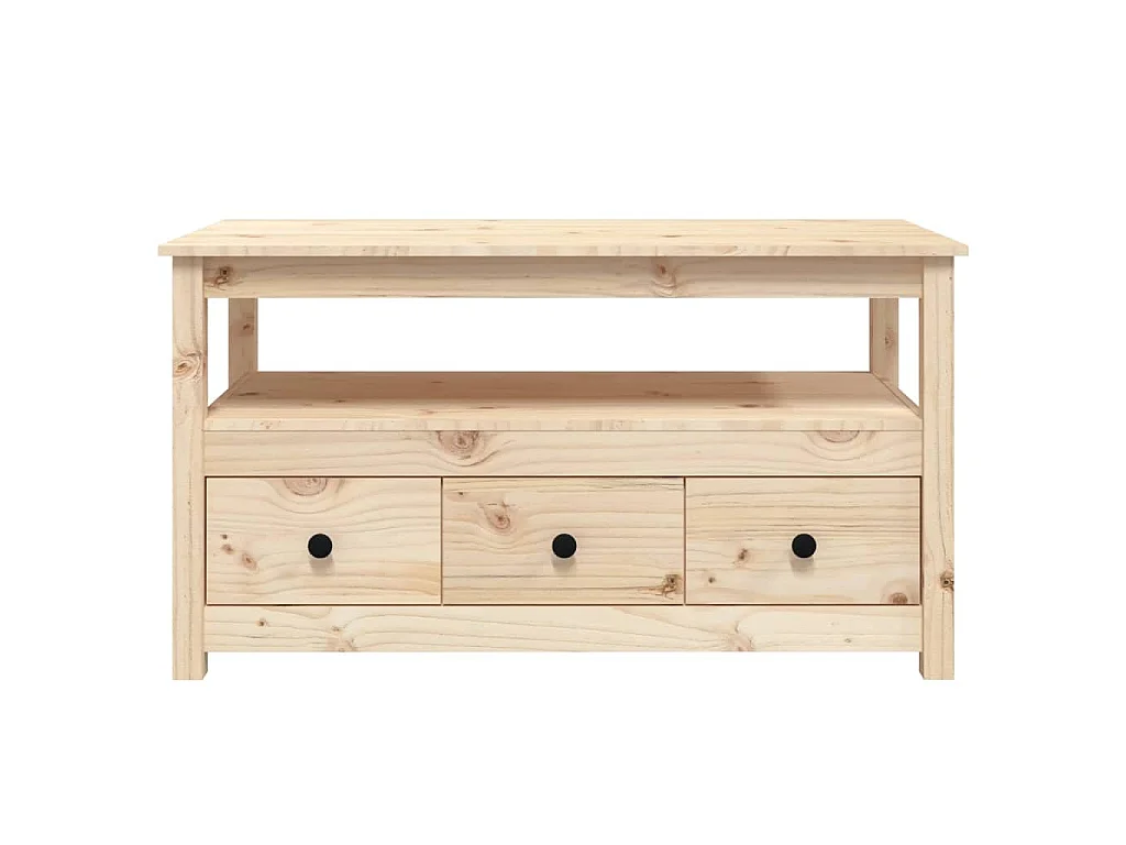 Table basse 102x49x55 cm Bois massif de pin