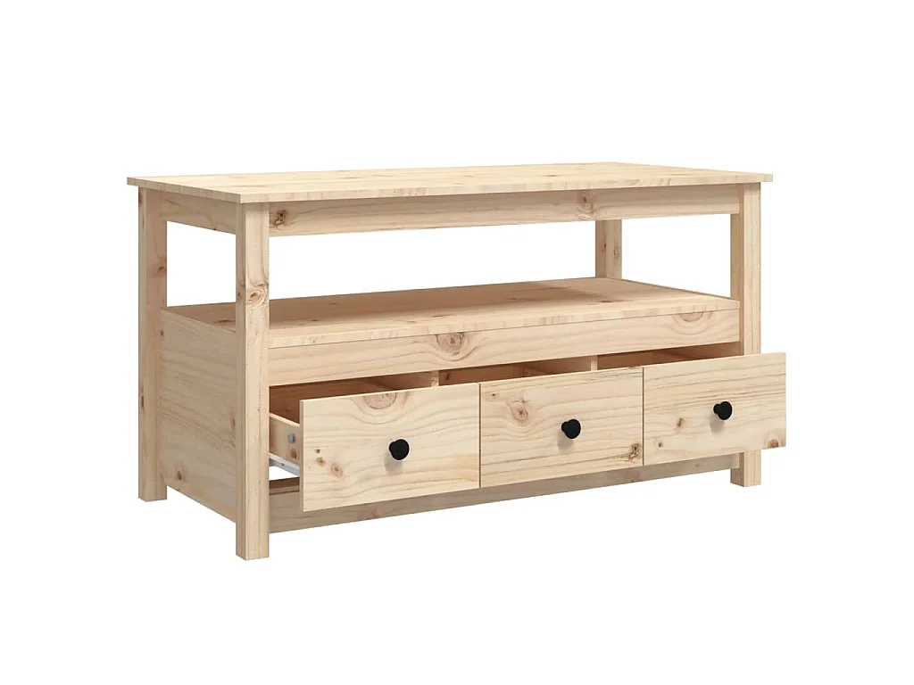 Table basse 102x49x55 cm Bois massif de pin