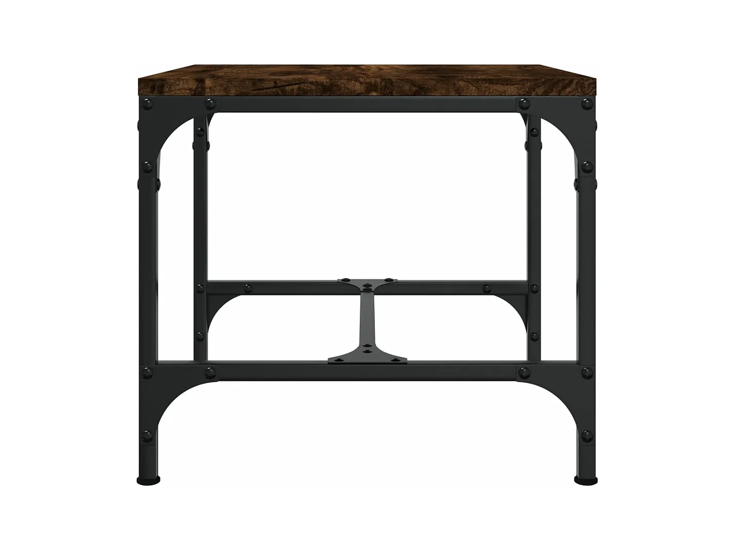 Tables d'appoint 2 pcs Chêne fumé 40x40x35 cm Bois d'ingénierie