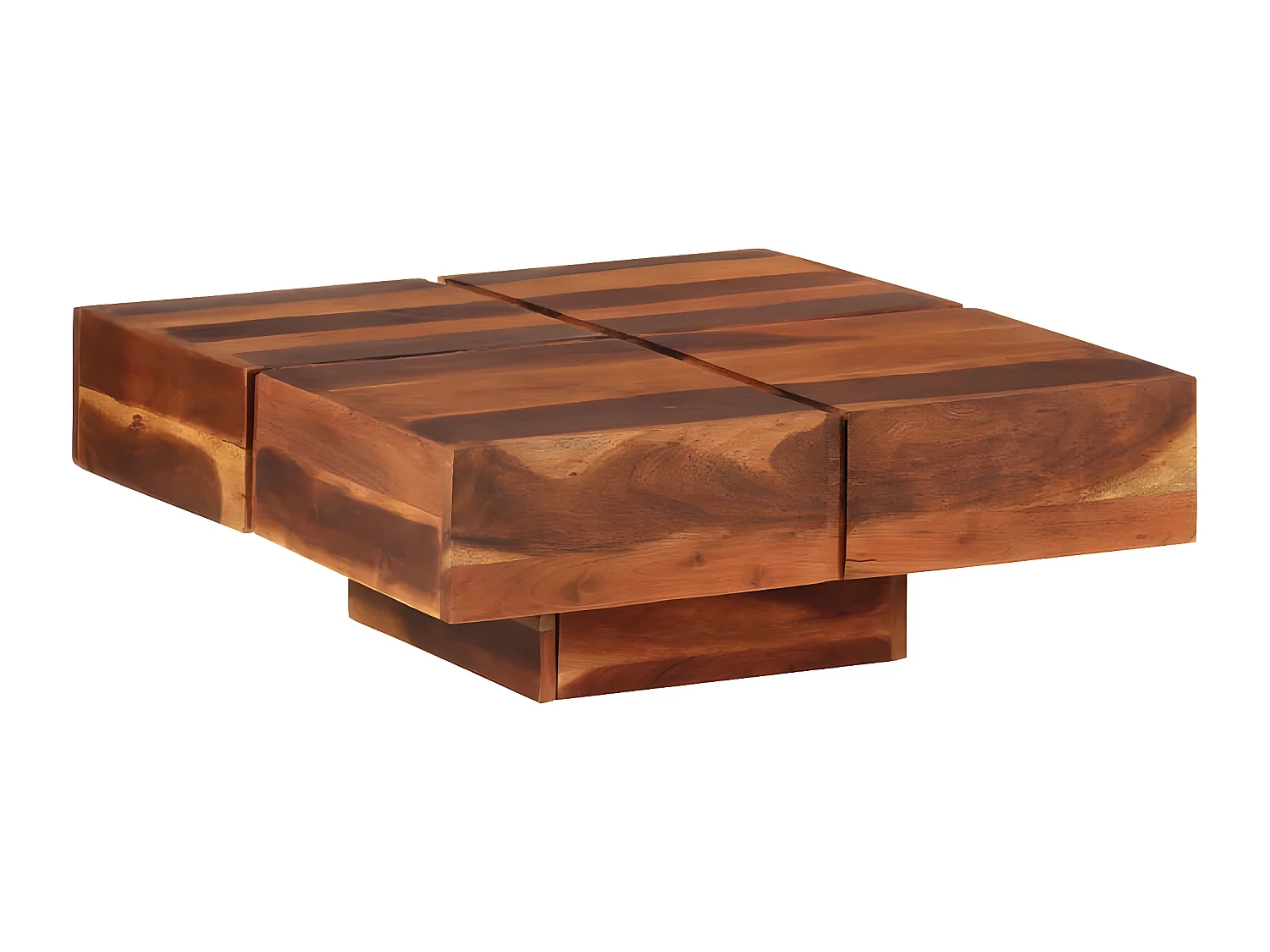 Table basse 80x80x30 cm Bois d'acacia massif