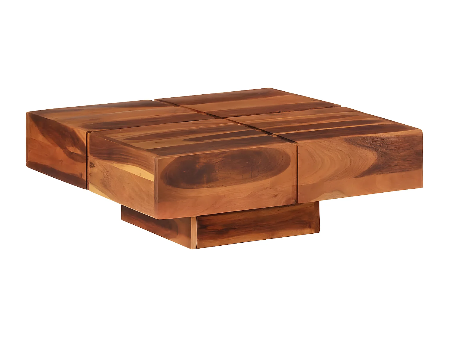 Table basse 80x80x30 cm Bois d'acacia massif