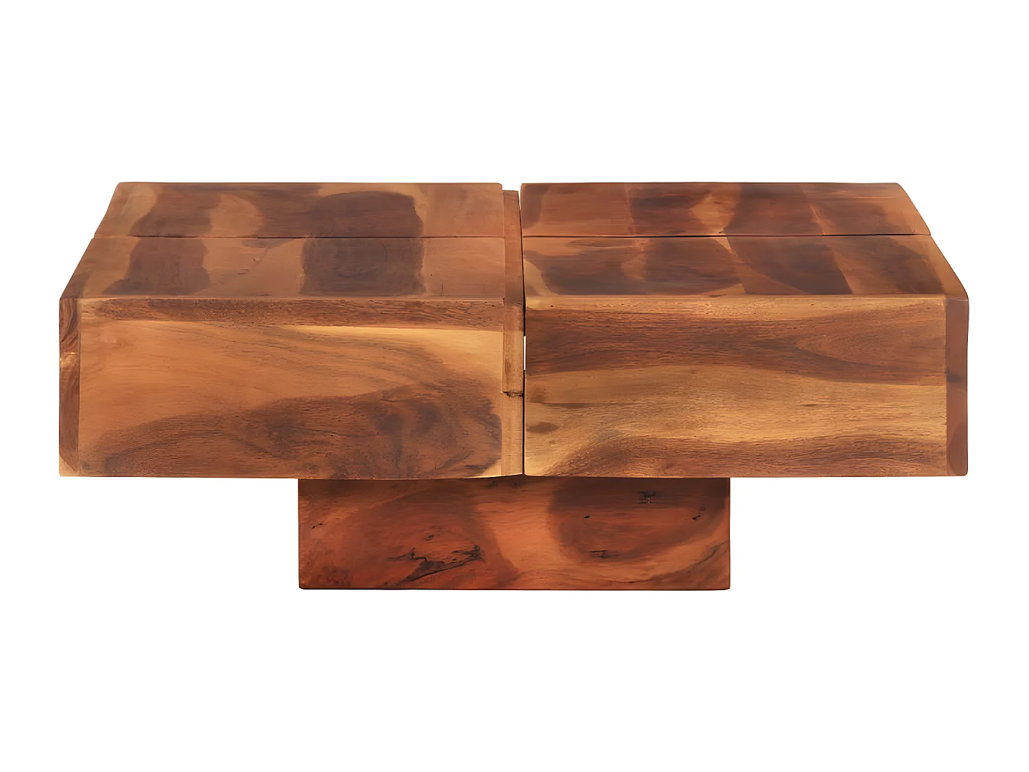 Table basse 80x80x30 cm Bois d'acacia massif
