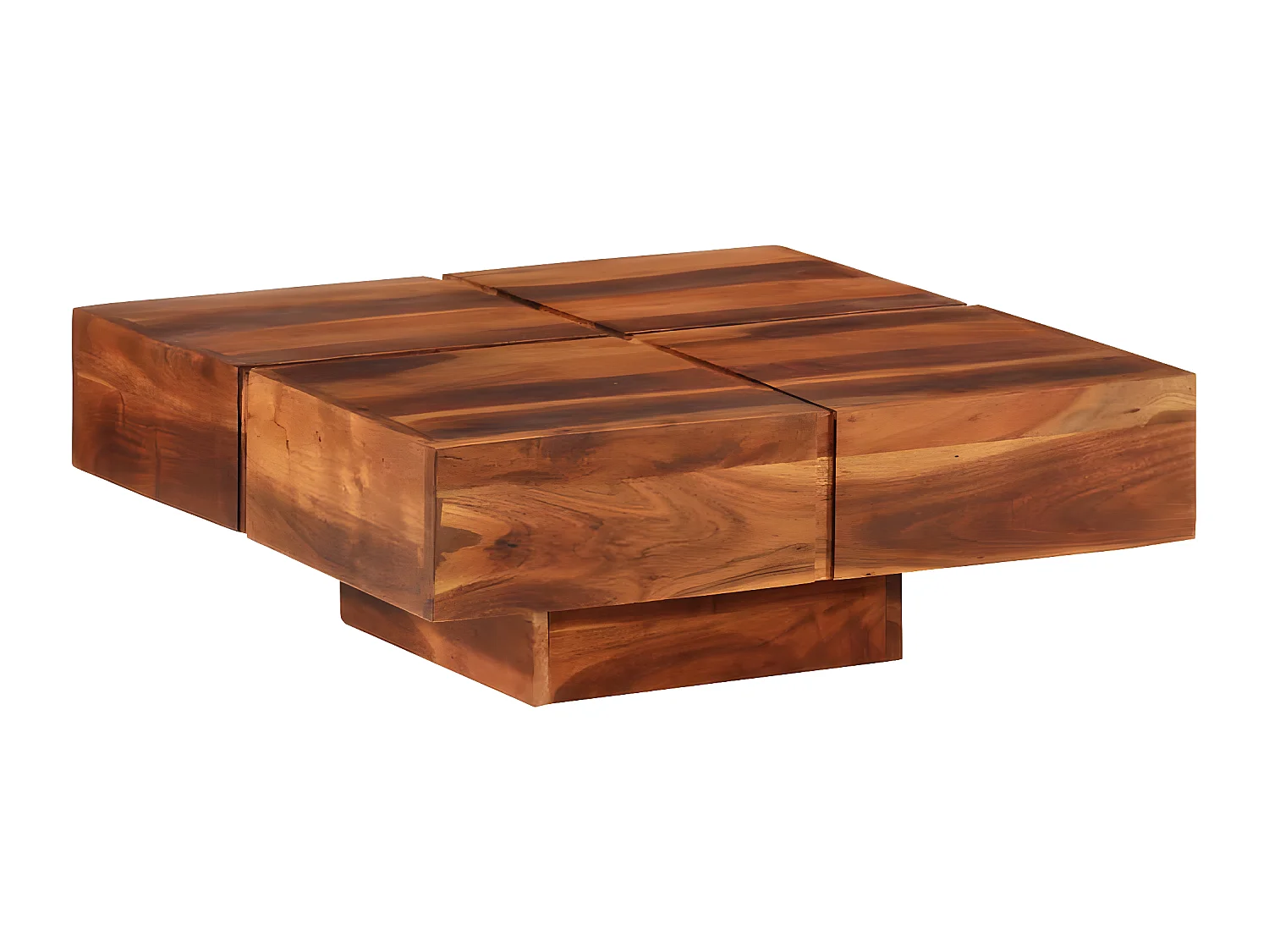 Table basse 80x80x30 cm Bois d'acacia massif