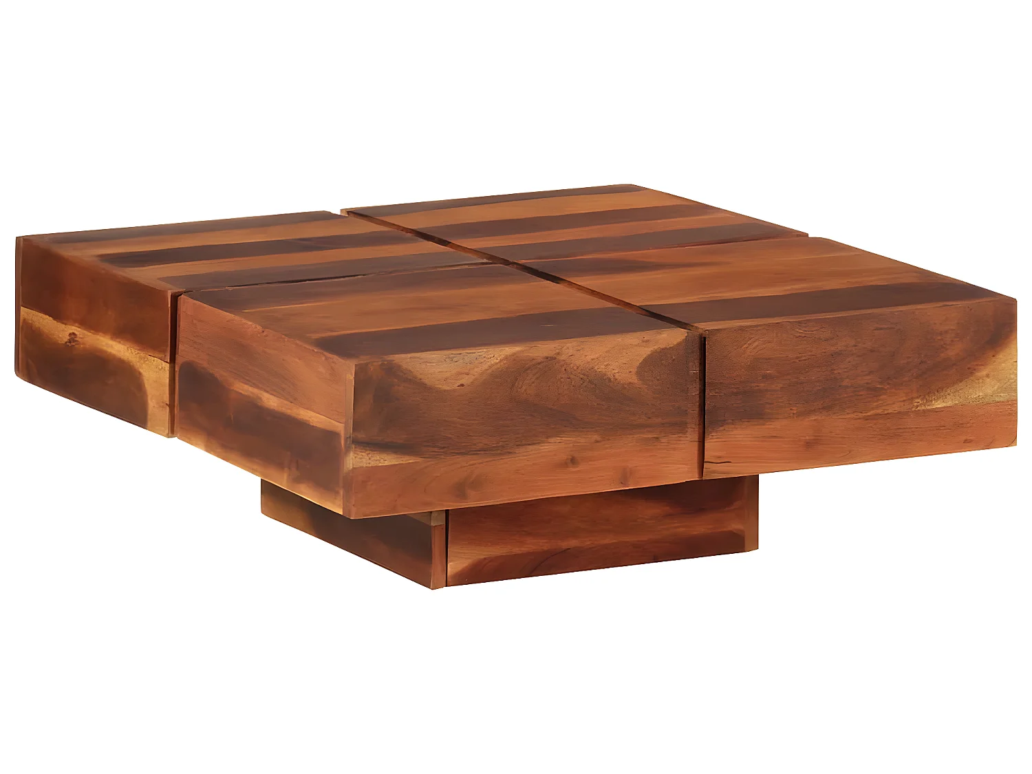 Table basse 80x80x30 cm Bois d'acacia massif