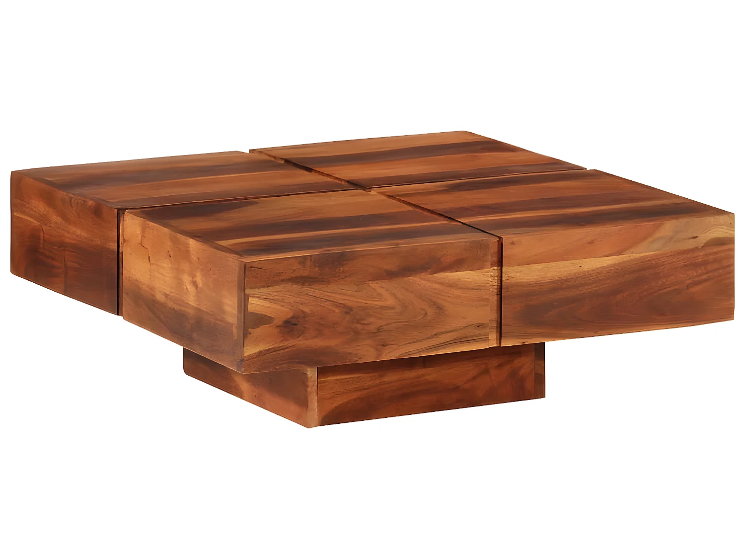 Table basse 80x80x30 cm Bois d'acacia massif