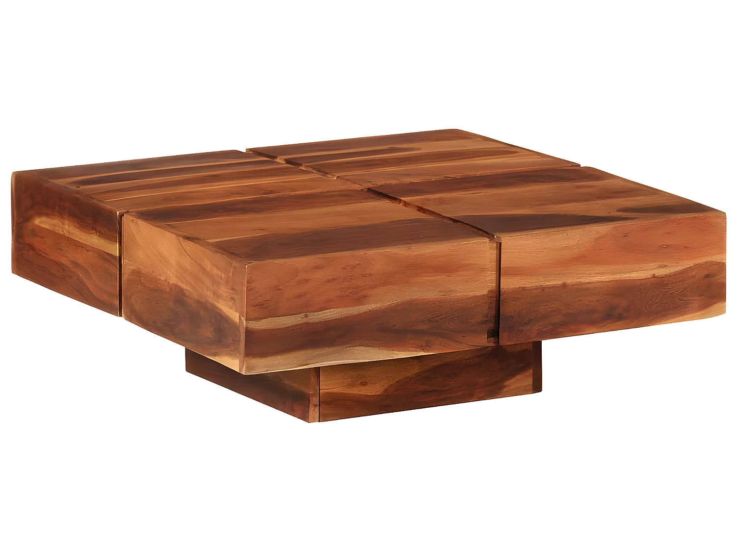 Table basse 80x80x30 cm Bois d'acacia massif