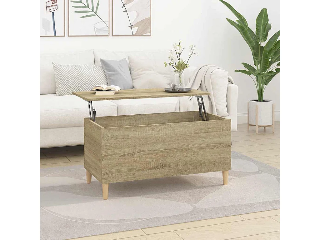 Couchtisch Sonoma-Eiche 90x44,5x45 cm Holzwerkstoff