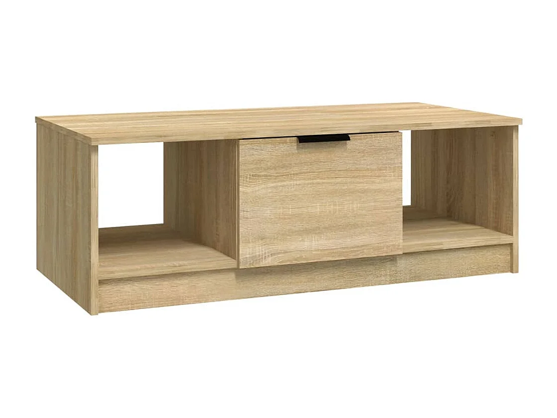 Table basse chêne sonoma 102x50x36 cm bois d'ingénierie