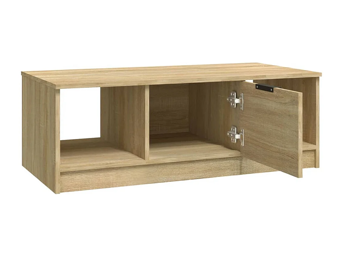 Table basse chêne sonoma 102x50x36 cm bois d'ingénierie