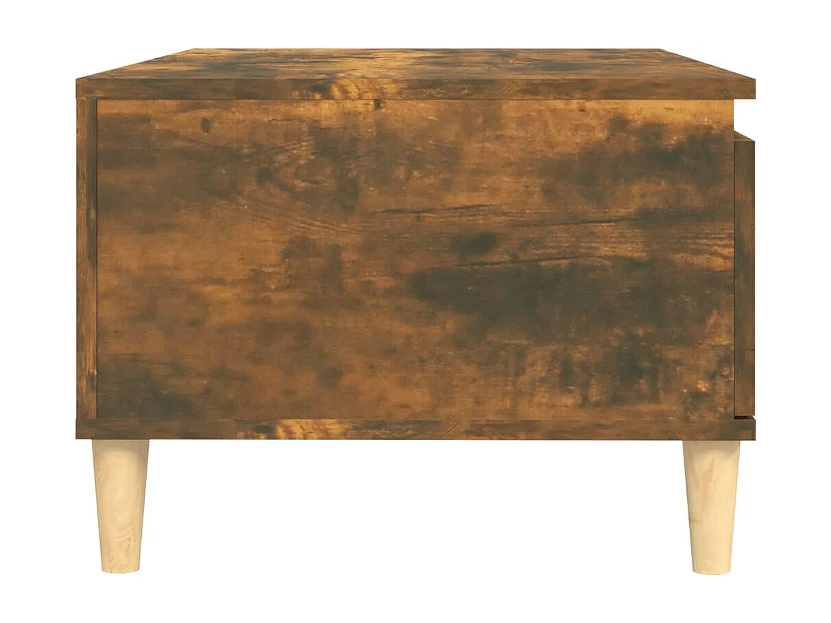 Salontafel 90x50x36,5 cm bewerkt hout gerookt eikenkleurig