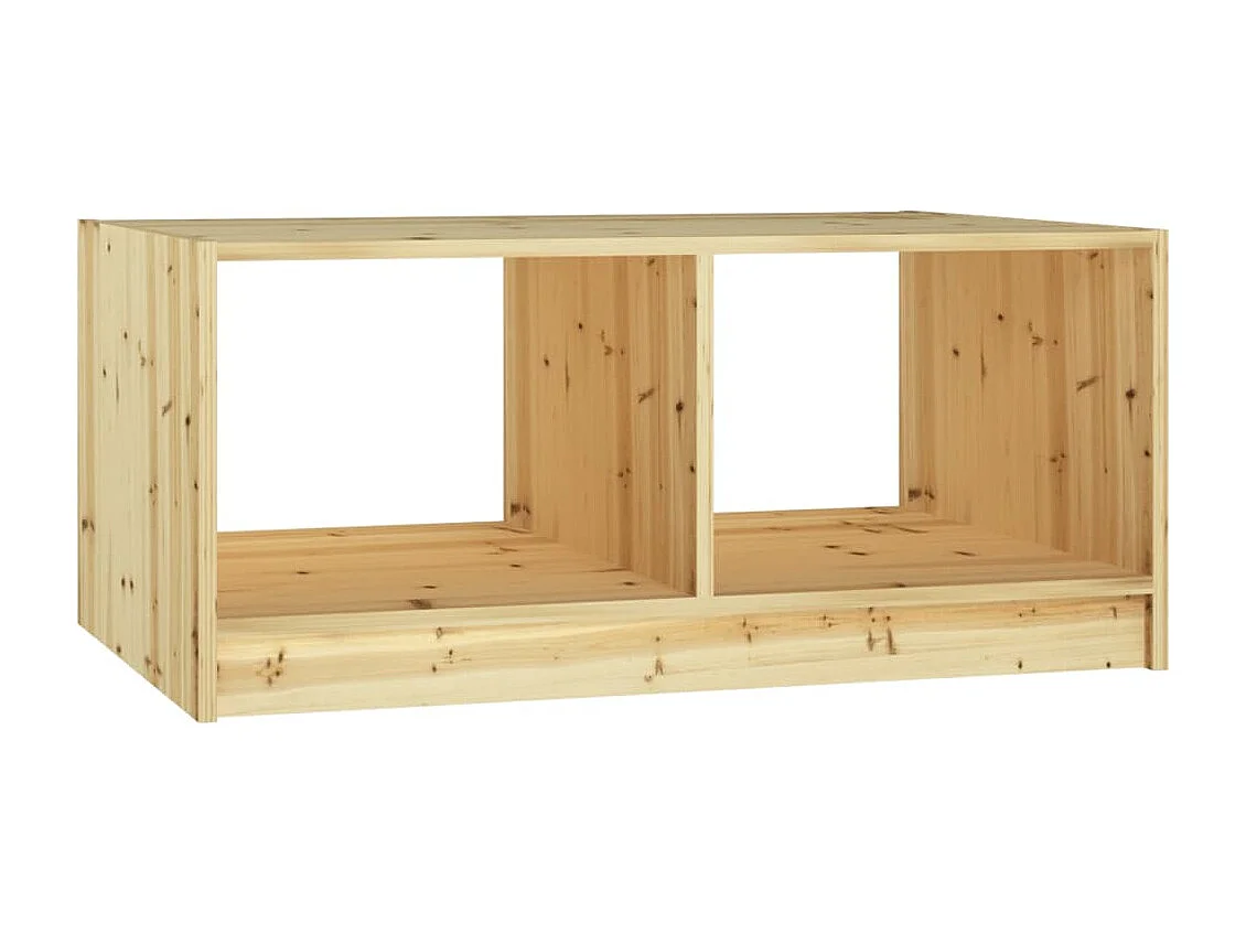 Mesa de centro 75x50x33,5 cm abeto maciço