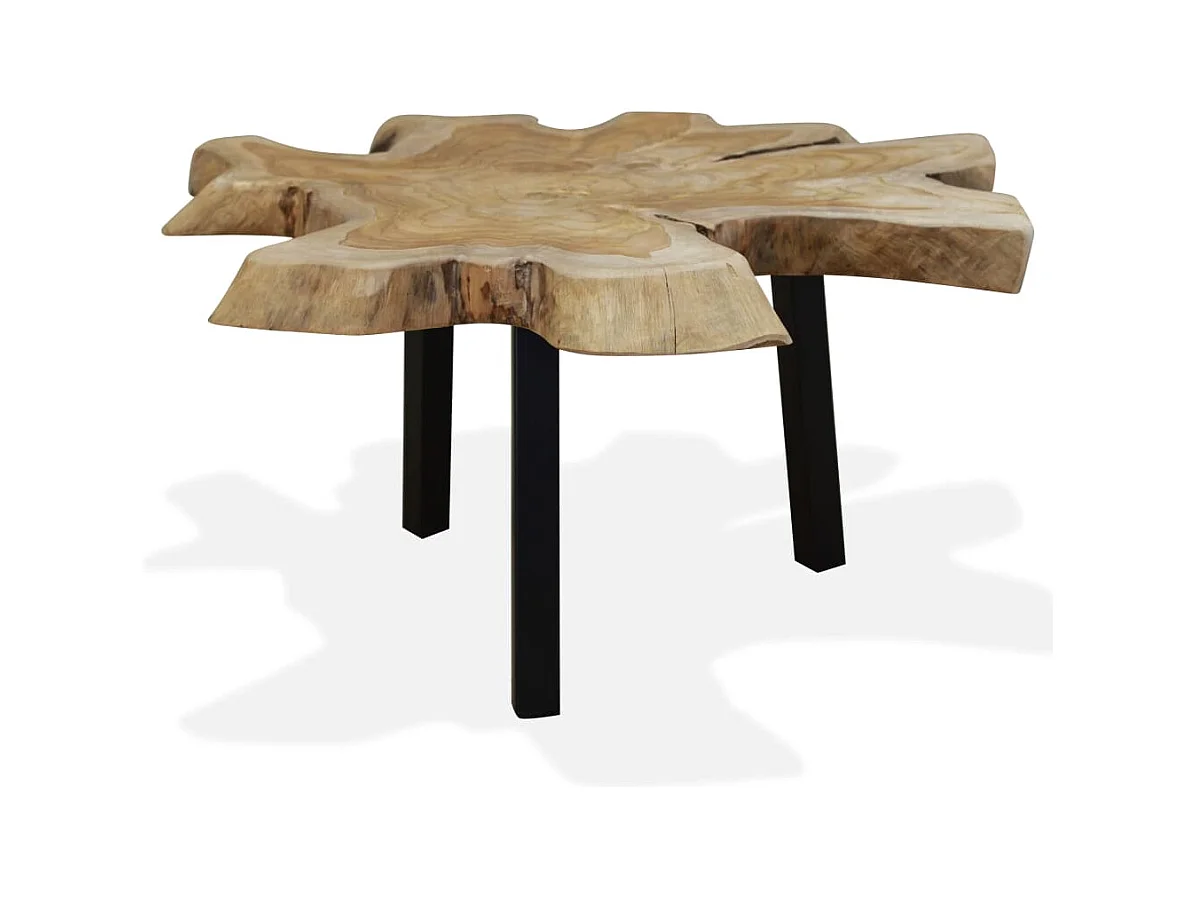 Salontafel 80x70x38 cm echt teakhout