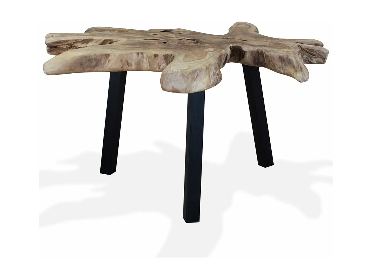 Couchtisch Massivholz Teak 80x70x38 cm