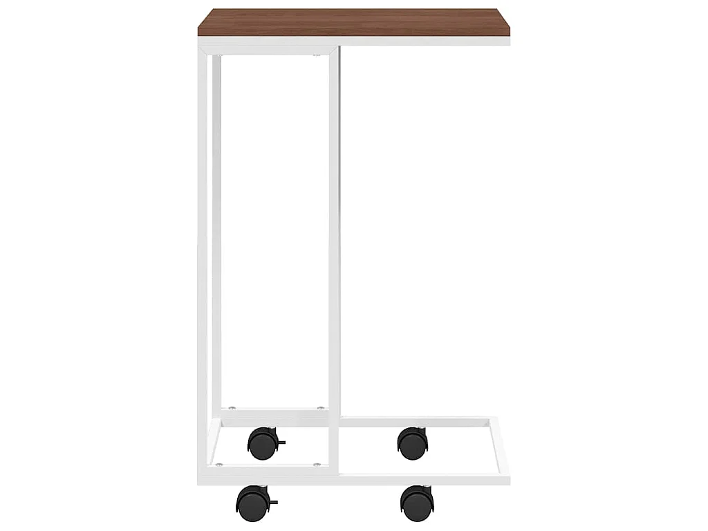 Mesa de apoio c/ rodas 40x30x63,5cm derivados de madeira branca