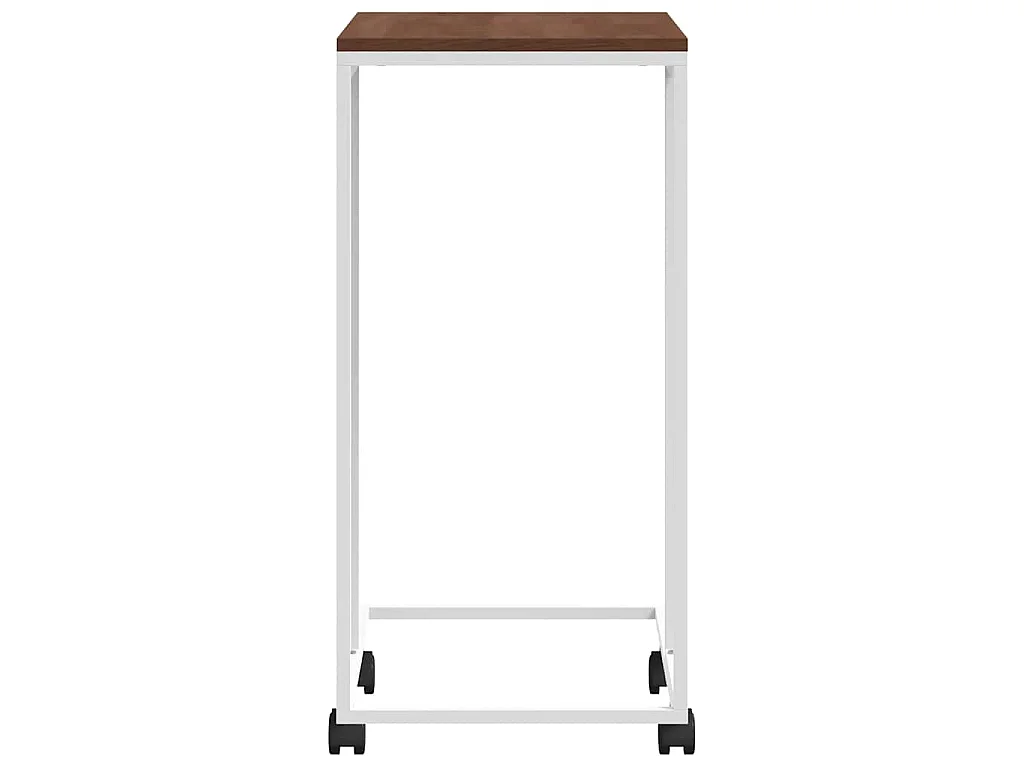Mesa de apoio c/ rodas 40x30x63,5cm derivados de madeira branca