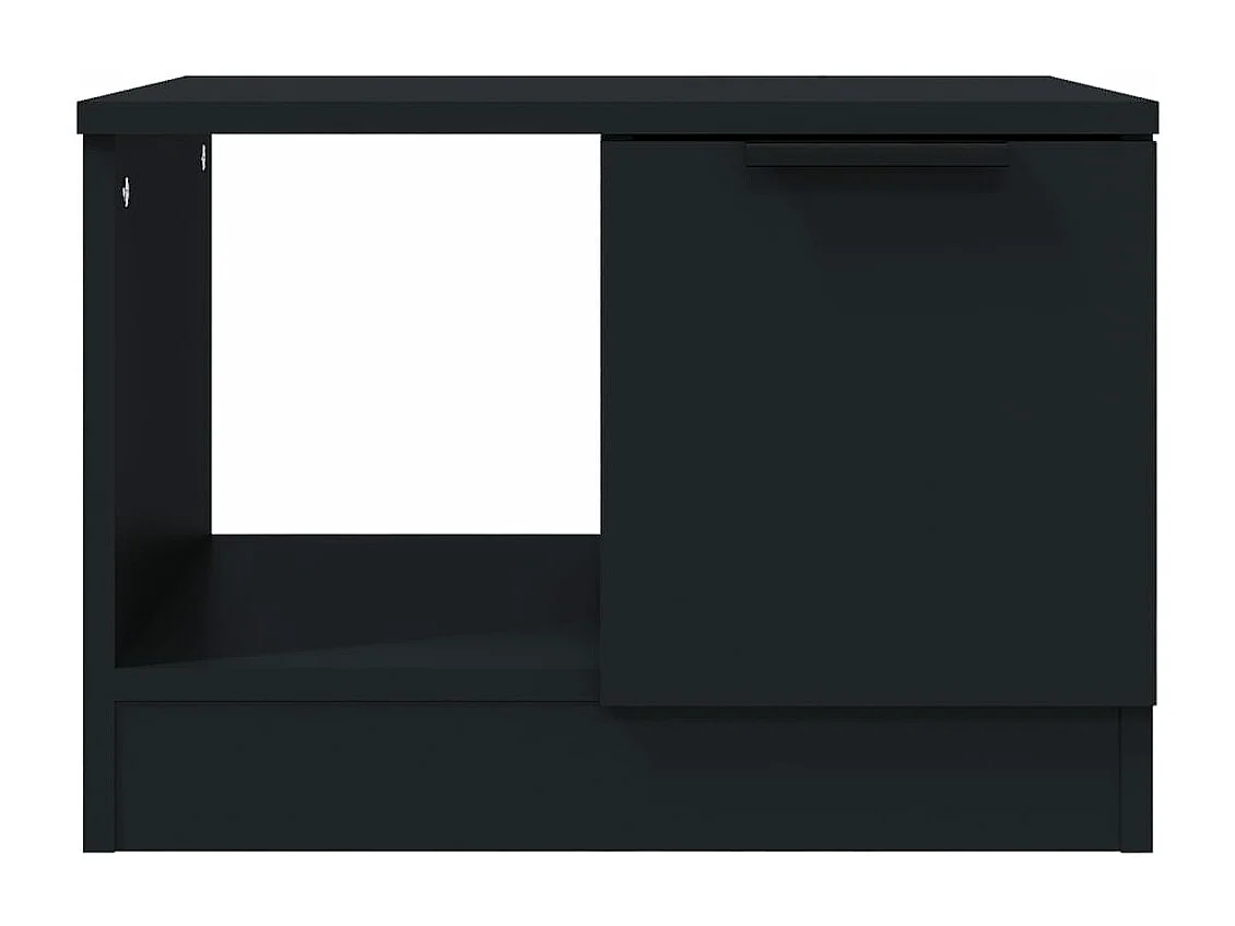 Table basse noir 50x50x36 cm bois d'ingénierie