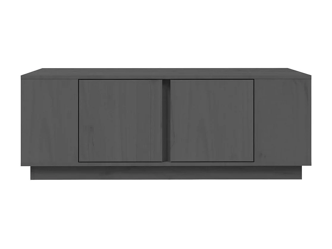 Salontafel 110x50x40 cm massief grenenhout grijs