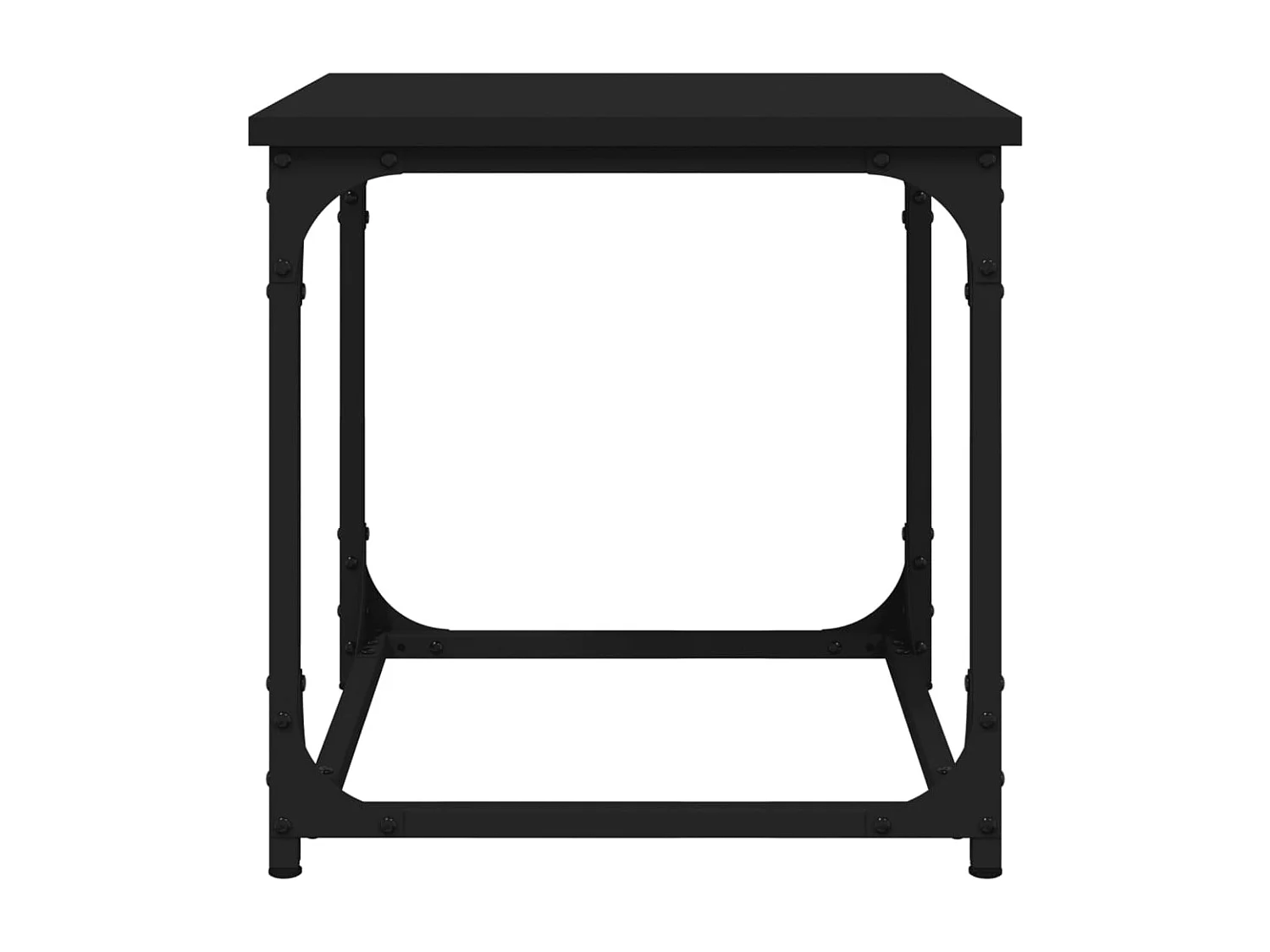 Beistelltisch Schwarz 40x40x40 cm Holzwerkstoff