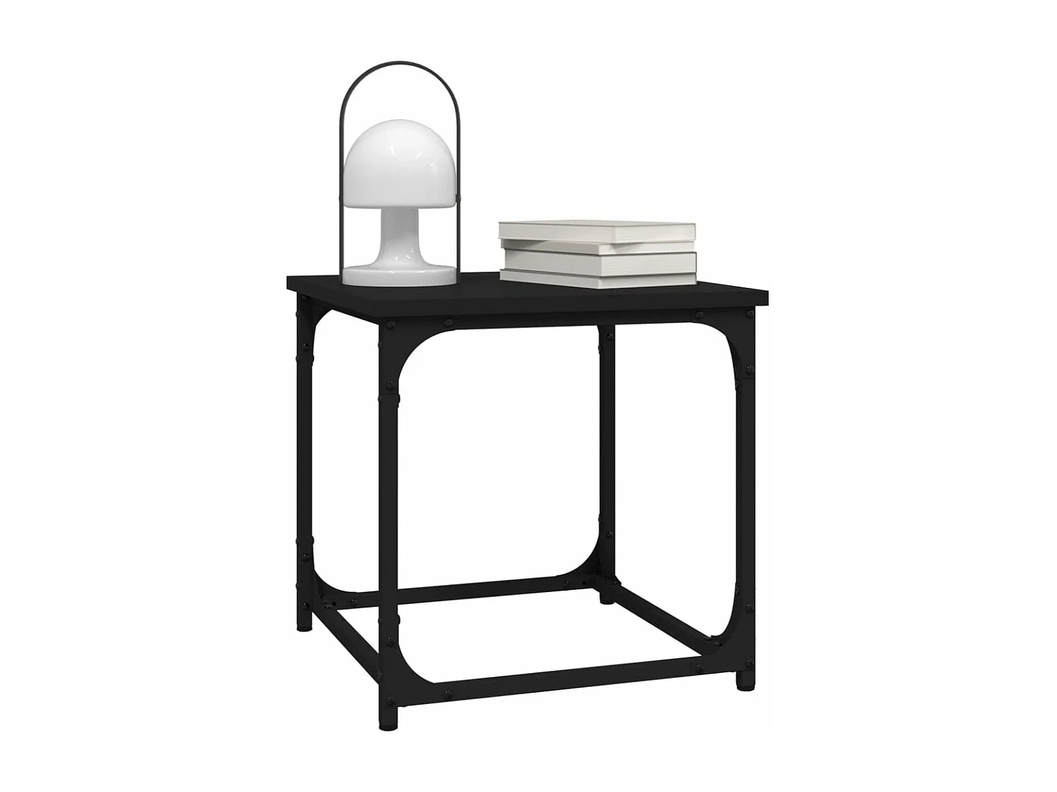 Table d'appoint Noir 40x40x40 cm Bois d'ingénierie