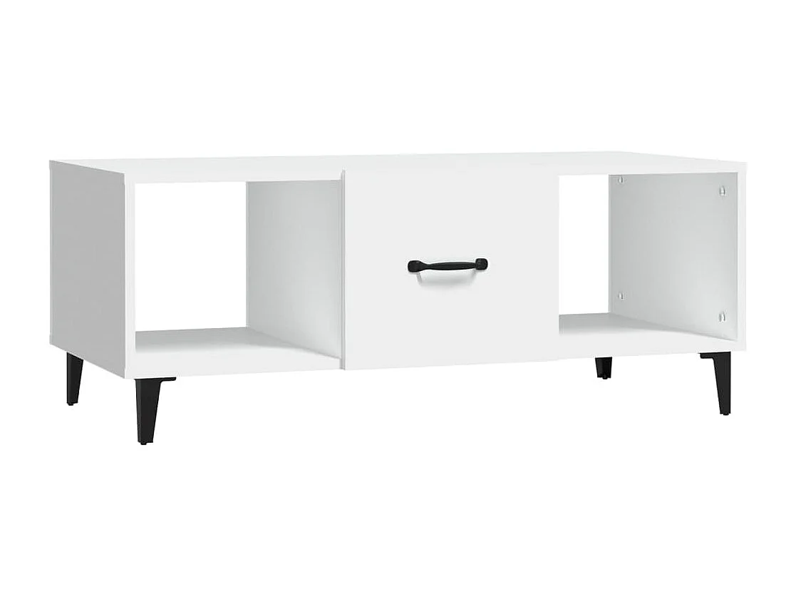 Salontafel 102x50x40 cm bewerkt hout wit