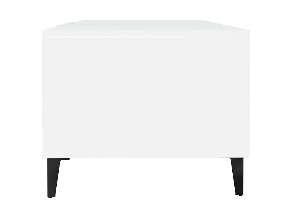 Salontafel 102x50x40 cm bewerkt hout wit