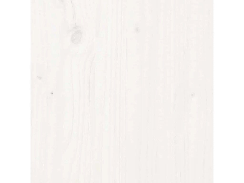 Tavolino da Salotto Bianco 87x48x35cm in Legno Massello di Pino