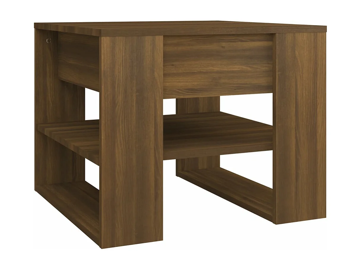 Couchtisch Braun Eiche 55,5x55x45 cm Holzwerkstoff