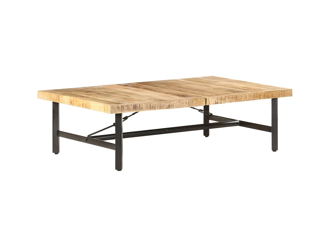 Table basse 142x90x42 cm Bois de manguier massif