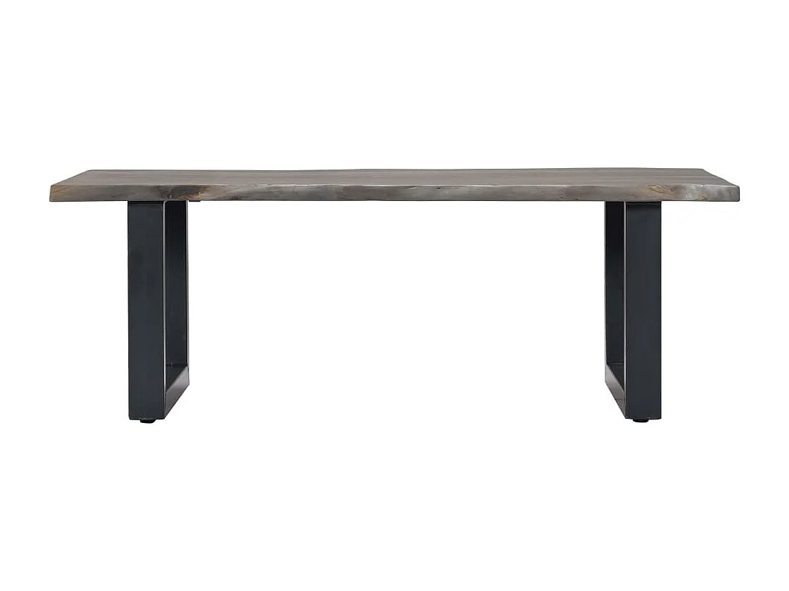 Tavolino da Salotto con Bordi Vivi 115x60x40 cm Massello Acacia