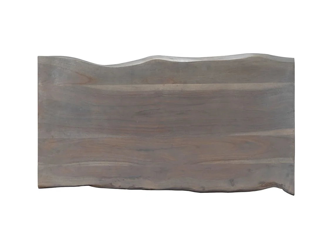 Tavolino da Salotto con Bordi Vivi 115x60x40 cm Massello Acacia