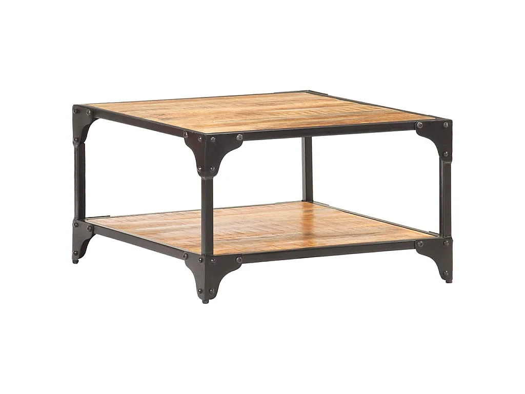 Table basse 60x60x35 cm Bois de manguier massif