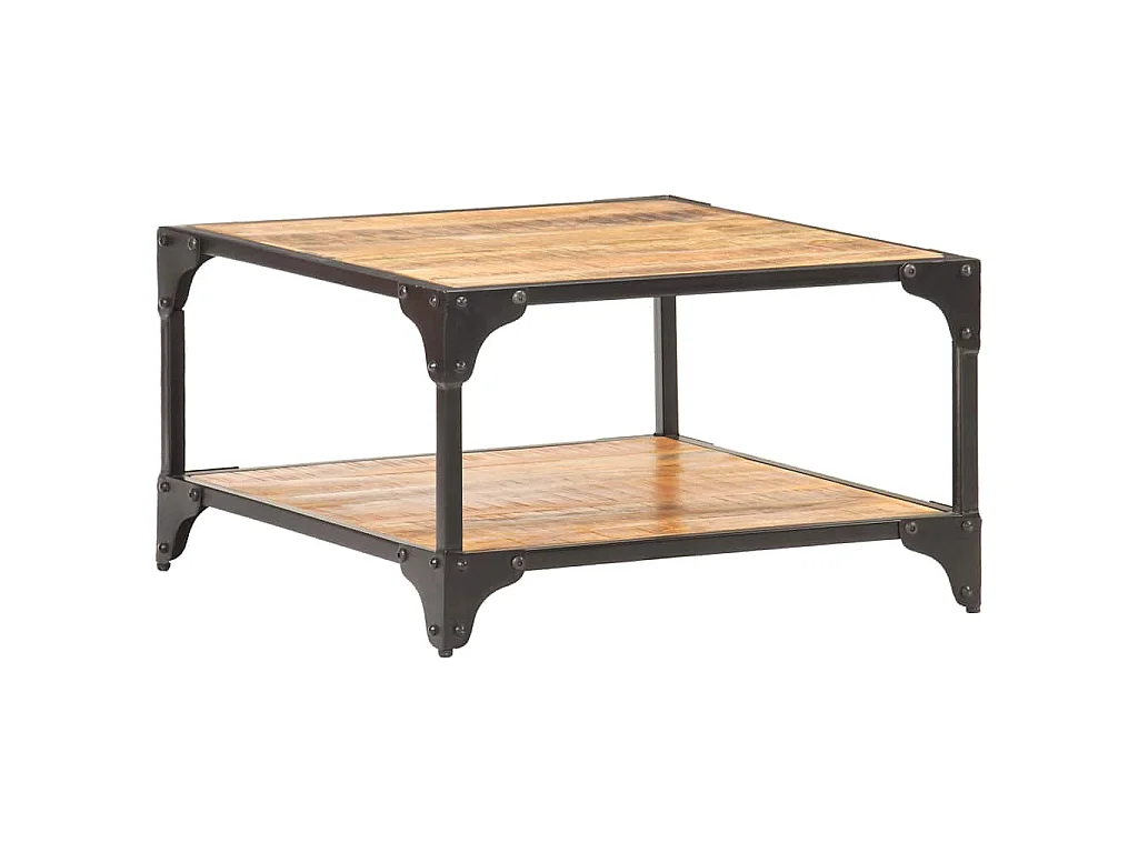Table basse 60x60x35 cm Bois de manguier massif