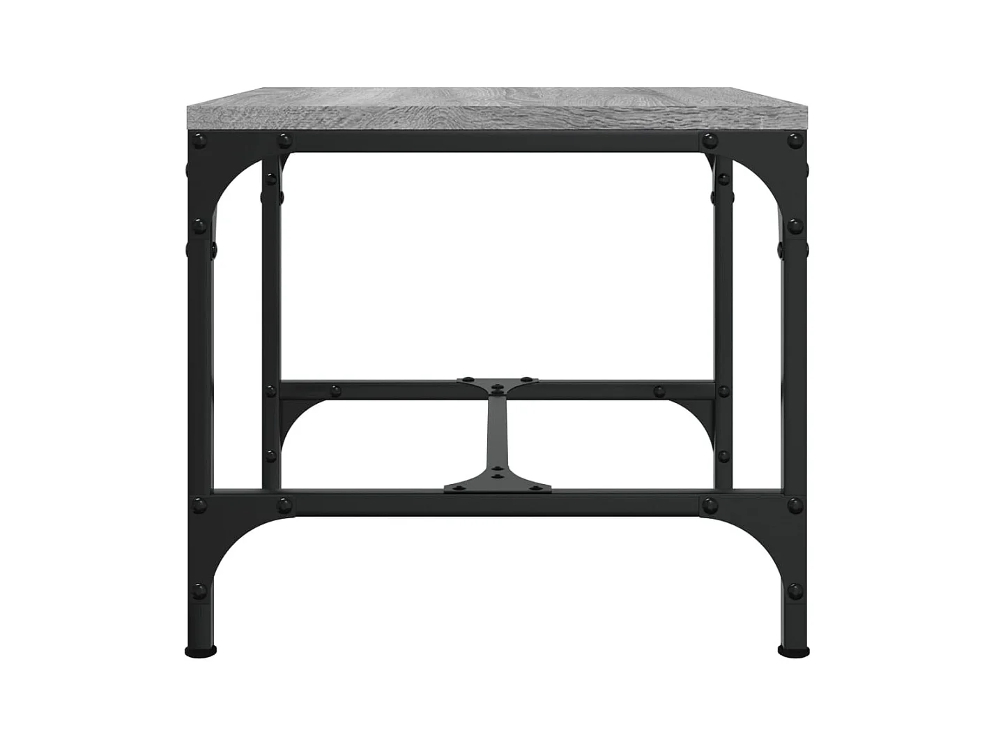 Mesa de centro madera contrachapada gris Sonoma 50x50x35 cm